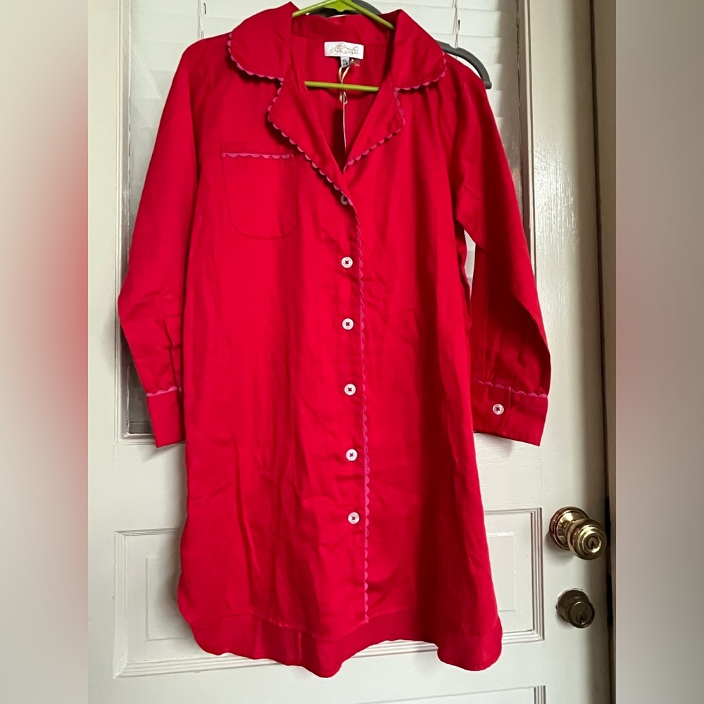 Jayes Studio XS (2/4) Color Block Rik Rak Sleep Shirt NWT